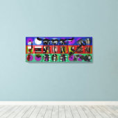 Toile GMT 24 Heures Project Pop soft Psychedelic Frames (Insitu (Plancher de Bois))