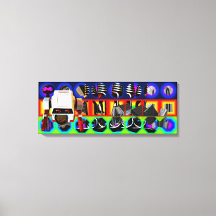 Toile GMT 24 Heures Projet Pop Psychedelic Frame Canvas