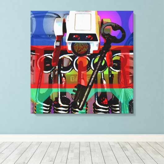 Toile GMT 24 Heures Projet Pop Trames psychédéliques 2 S (Insitu (Plancher de Bois))