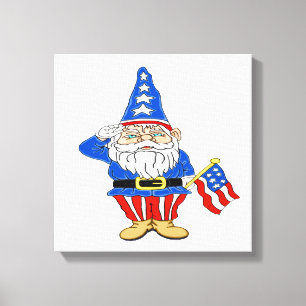 Toile Gnome patriotique