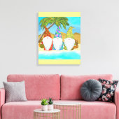 TOILE GNOMES DE PLAGE (Insitu(Salon))