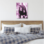 Toile Goat Kid dans les tons violets (Insitu(Chambre))