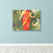 Toile Goddess Lakshmi - Raja Ravi Varma (Insitu (Plancher de Bois))