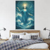Toile Goddess of Oceanic Radiance – Tidal Light Aura Ar (Insitu(Chambre))