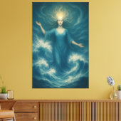 Toile  Goddess of Oceanic Radiance – Tidal Light Aura Ar (Insitu(Salon))
