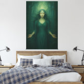 Toile Goddess of the Emerald Spirit – Forest Aura Enligh (Insitu(Chambre))