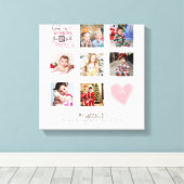 Toile GODMOTHER PHOTO COLLAGE Cadeau avec verset peut mo (Insitu (Plancher de Bois))