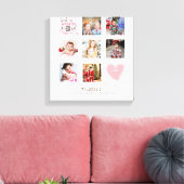 Toile GODMOTHER PHOTO COLLAGE Cadeau avec verset peut mo (Insitu(Salon))