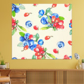 Toile Goji, bleuet : aquarelle motif. (Insitu(Salon))