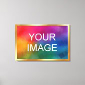 Toile Gold Background for Your Upload Image Photo Logo (Recto)