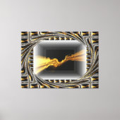 Toile Gold Black Monochrome Opulent Swirl Liquid Achempo (Recto)