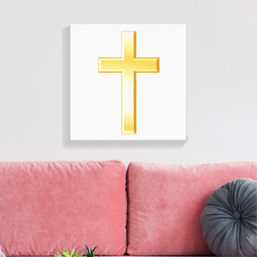 Toile Gold Christian Cross Canvas Art (Insitu(Salon))