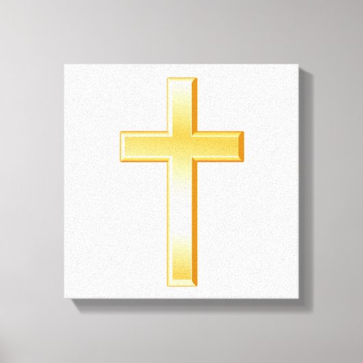 Toile Gold Christian Cross Canvas Art (Recto)