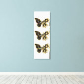 Toile Gold flower Butterfly with Black Orchid (Insitu (Plancher de Bois))
