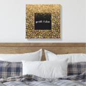 Toile Gold Glam Black Leopard (Insitu(Chambre))