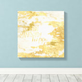 Toile Gold Glitzy Marbre blanc Faites ce qui vous rend h (Insitu (Plancher de Bois))