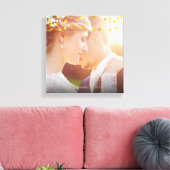 Toile Gold Hearts Confetti Photo Mariage (Insitu(Salon))