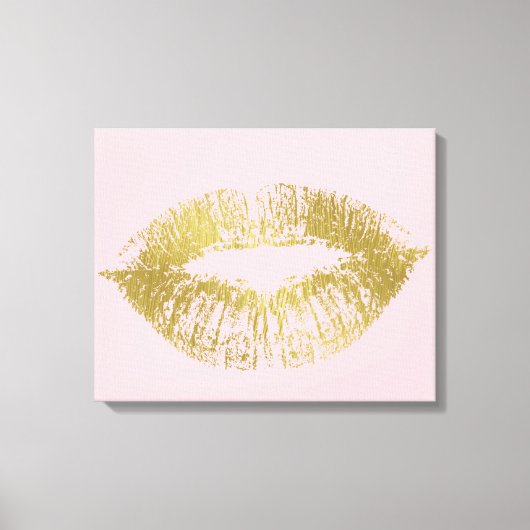 Toile Gold Kiss Lips (Recto)
