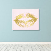 Toile Gold Kiss Lips (Insitu (Plancher de Bois))