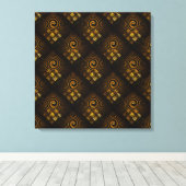 Toile Gold Modern Boho Elegant Abstract Art Pattern #502 (Insitu (Plancher de Bois))