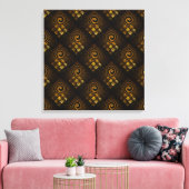 Toile Gold Modern Boho Elegant Abstract Art Pattern #502 (Insitu(Salon))