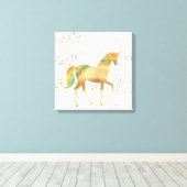 Toile Gold Rainbow Dream Unicorn (Insitu (Plancher de Bois))