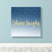 Toile Gold Stars Sky Shine Bright (Insitu (Plancher de Bois))