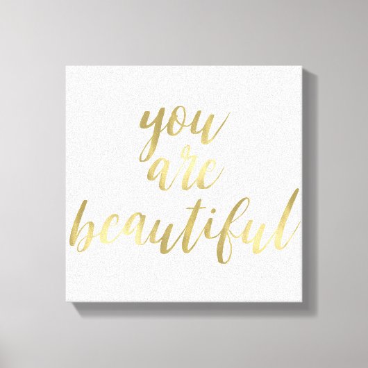 Toile Gold Vous êtes Belle (Recto)