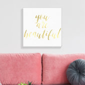 Toile Gold Vous êtes Belle (Insitu(Salon))