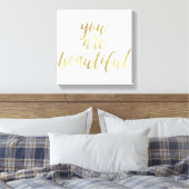 Toile Gold Vous êtes Belle (Insitu(Chambre))