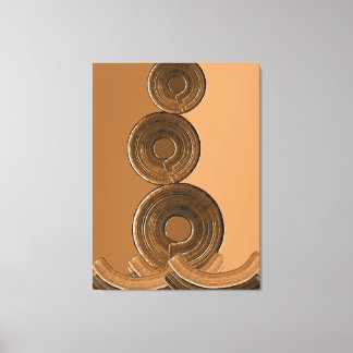 Toile Golden Abstract Art – Modern