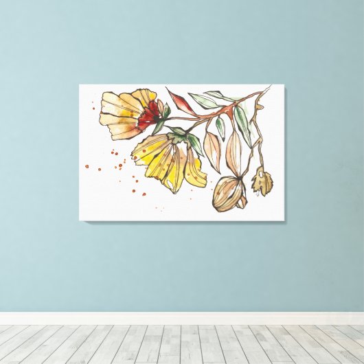 Toile Golden Bloom (Insitu (Plancher de Bois))