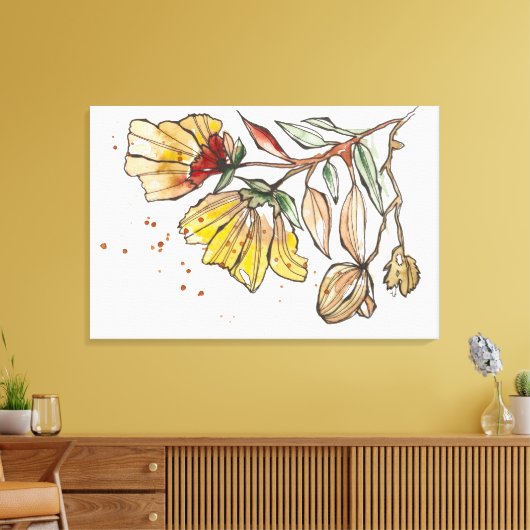 Toile Golden Bloom (Insitu(Salon))