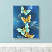 Toile Golden butterflies (Insitu (Plancher de Bois))