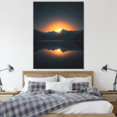 Toile Golden Dawn Over Silent Peaks – Mountain Sunrise (Insitu(Chambre))