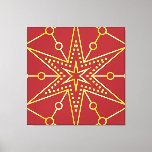 Toile Golden Festive Starry (Recto)