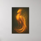 Toile Golden Fire Phoenix – High-End Fantasy Art Paintin (Recto)