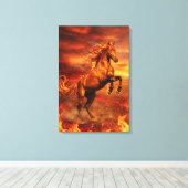 Toile Golden Fire Stallion – Powerful Fantasy (Insitu (Plancher de Bois))