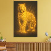 Toile Golden Flame Tiger – Fantasy Art Painting (Insitu(Salon))