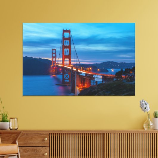 Toile Golden Gate Bridge à Twilight (Insitu(Salon))