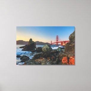 Toile Golden gate bridge au crépuscule San Francisco