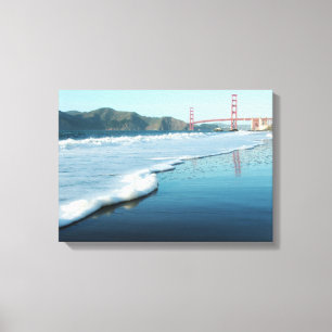Toile Golden gate bridge de plage de Baker