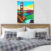 Toile Golden Gate Bridge, San Francisco (Insitu(Chambre))