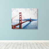Toile Golden Gate Pont Canvas Wall Art (Insitu (Plancher de Bois))