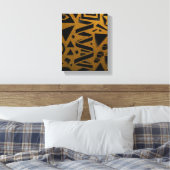 Toile Golden Geometry: A Modern Glow (Insitu(Chambre))