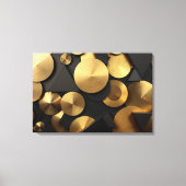 Toile Golden Geometry Luxury Abstrait (Recto)