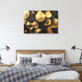 Toile Golden Geometry Luxury Abstrait (Insitu(Chambre))