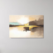 Toile Golden Horizon – Minimalist Abstract Landscape (Recto)