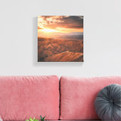 Toile Golden Hour Over the Rugged Terrain (Insitu(Salon))