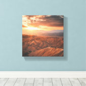 Toile Golden Hour Over the Rugged Terrain (Insitu (Plancher de Bois))